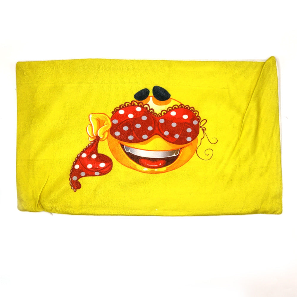 Printed Emoji Cushion Cover