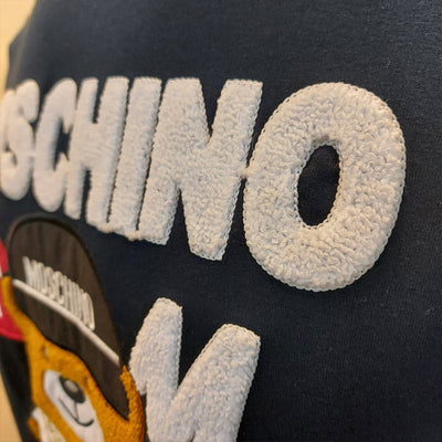 MOCH EMBROIDED TEXT LOGO TERRY SWEATSHIRT