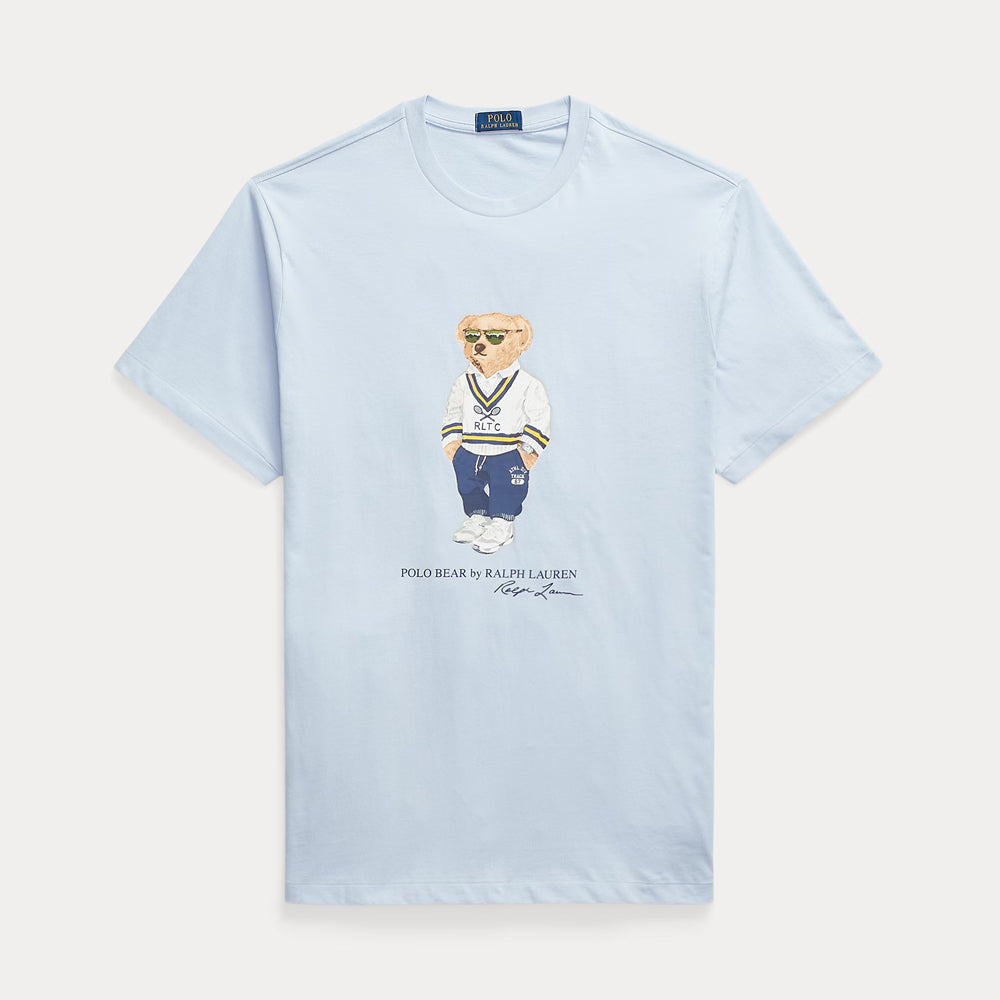 RL - Polo Bear Cotton Jersey T-Shirt-sky blue