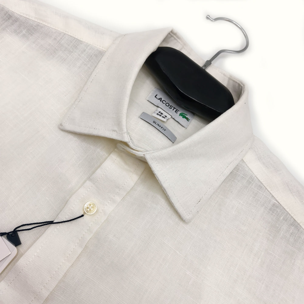 LAC LINEN SLIM FIT BUTTON SHIRT