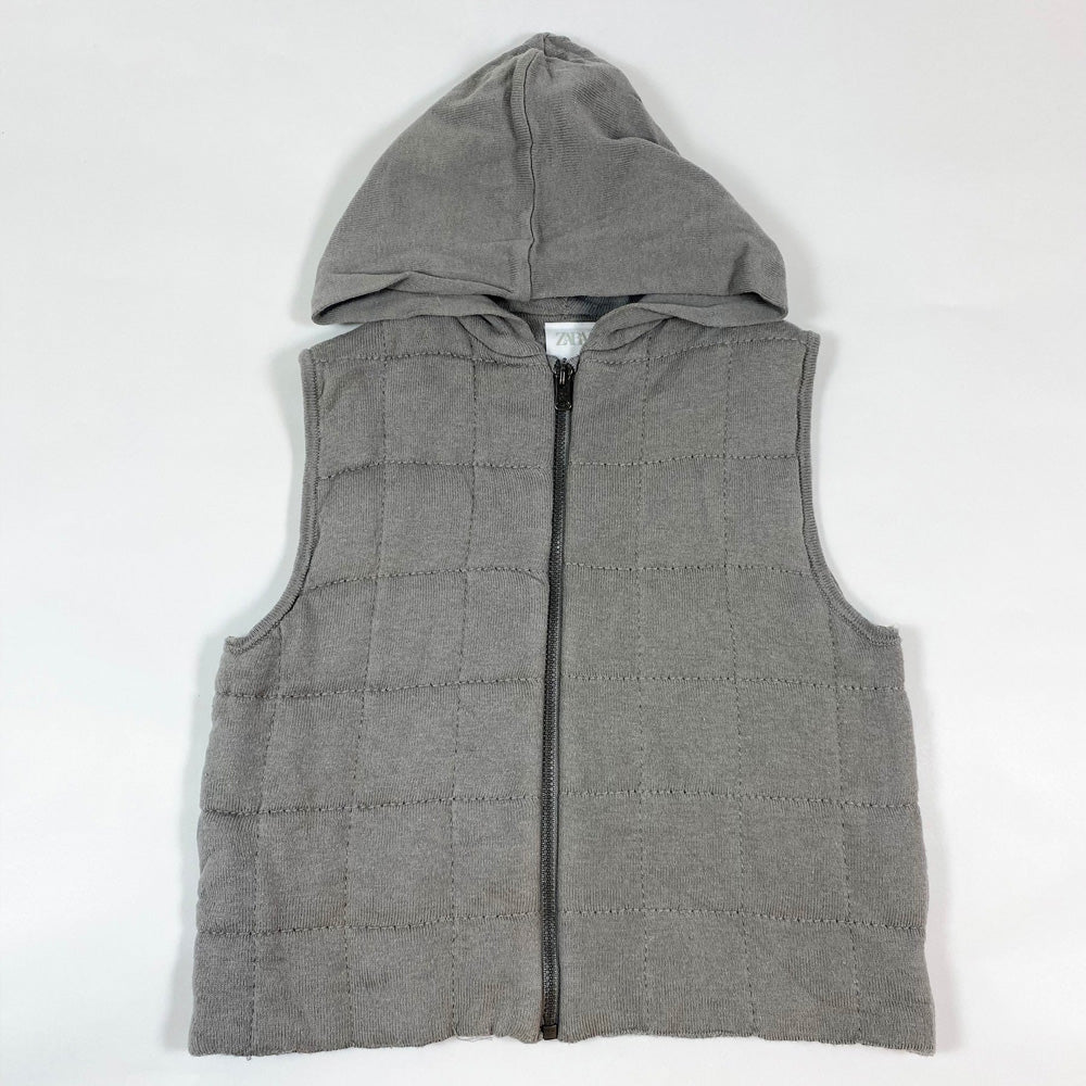 ZR grey padded hooded gilet