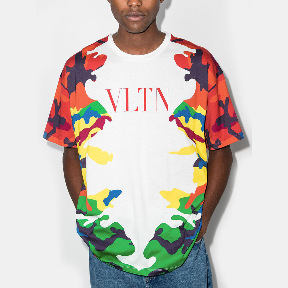 VLTN color Camo print T-shirt