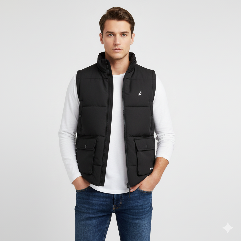 NA - Men 'Black' Premium Puffer Gilet