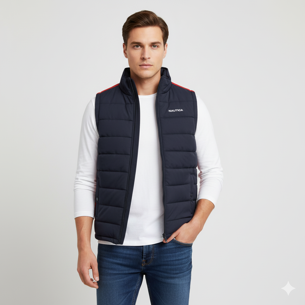 NA - Men 'navy' Premium Puffer Gilet