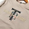 BURBRY EMBROIDED TEXT LOGO TERRY  SWEATSHIRT