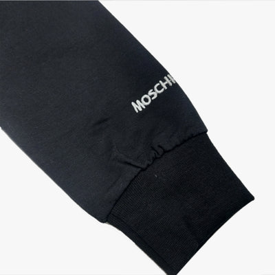 MOSCH  EMBROIDED TEXT LOGO TERRY  SWEATSHIRT