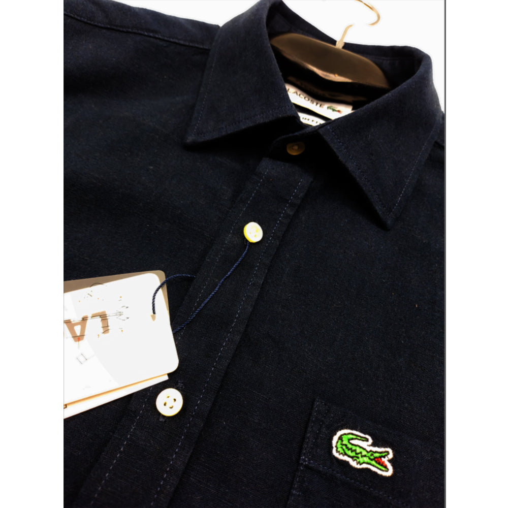 LAC LINEN SLIM FIT BUTTON SHIRT