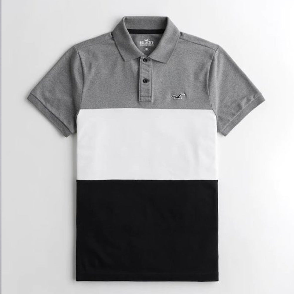 HOLSTR- Stretch Colorblock Polo Shirt