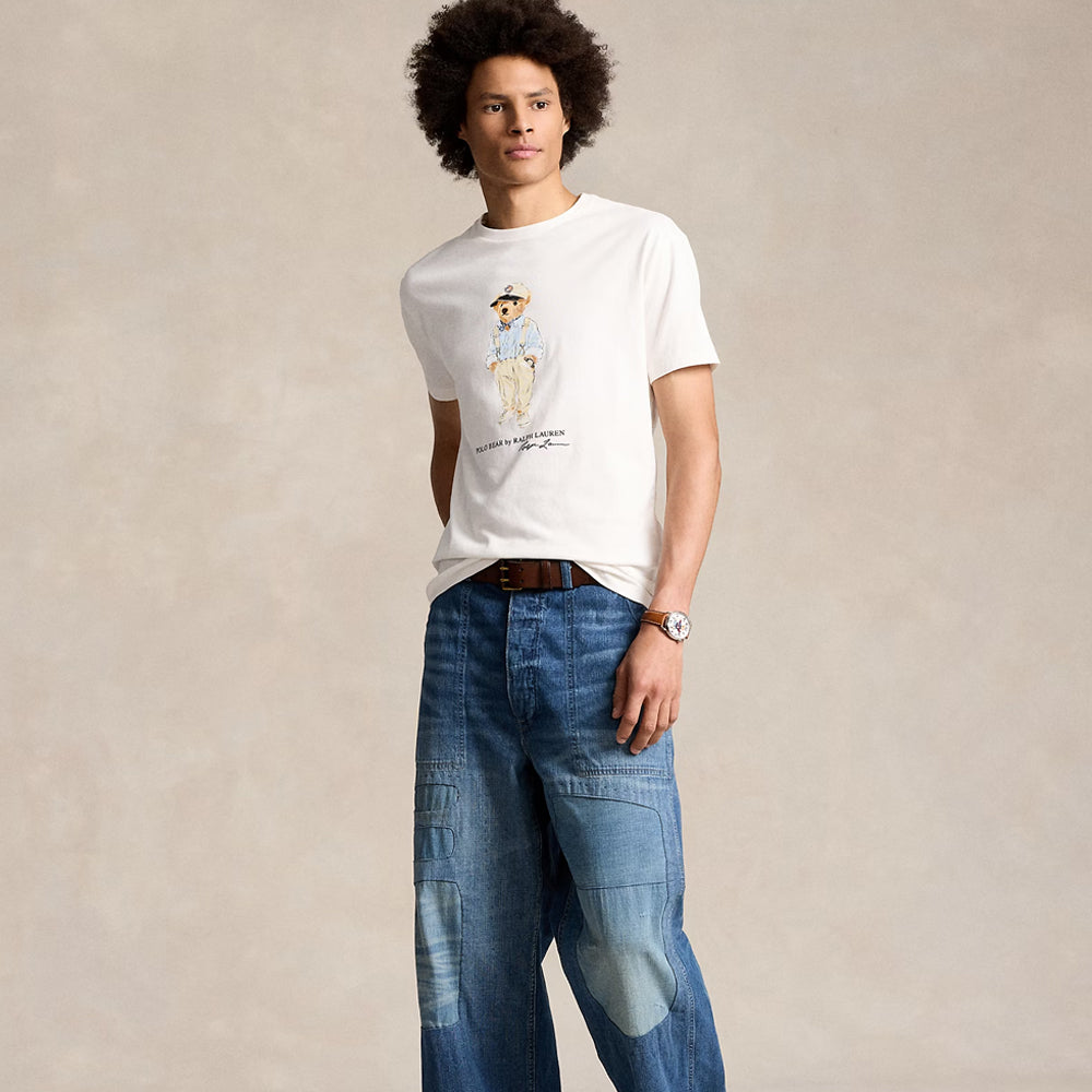 RL - Polo Bear Cotton Jersey T-Shirt-white