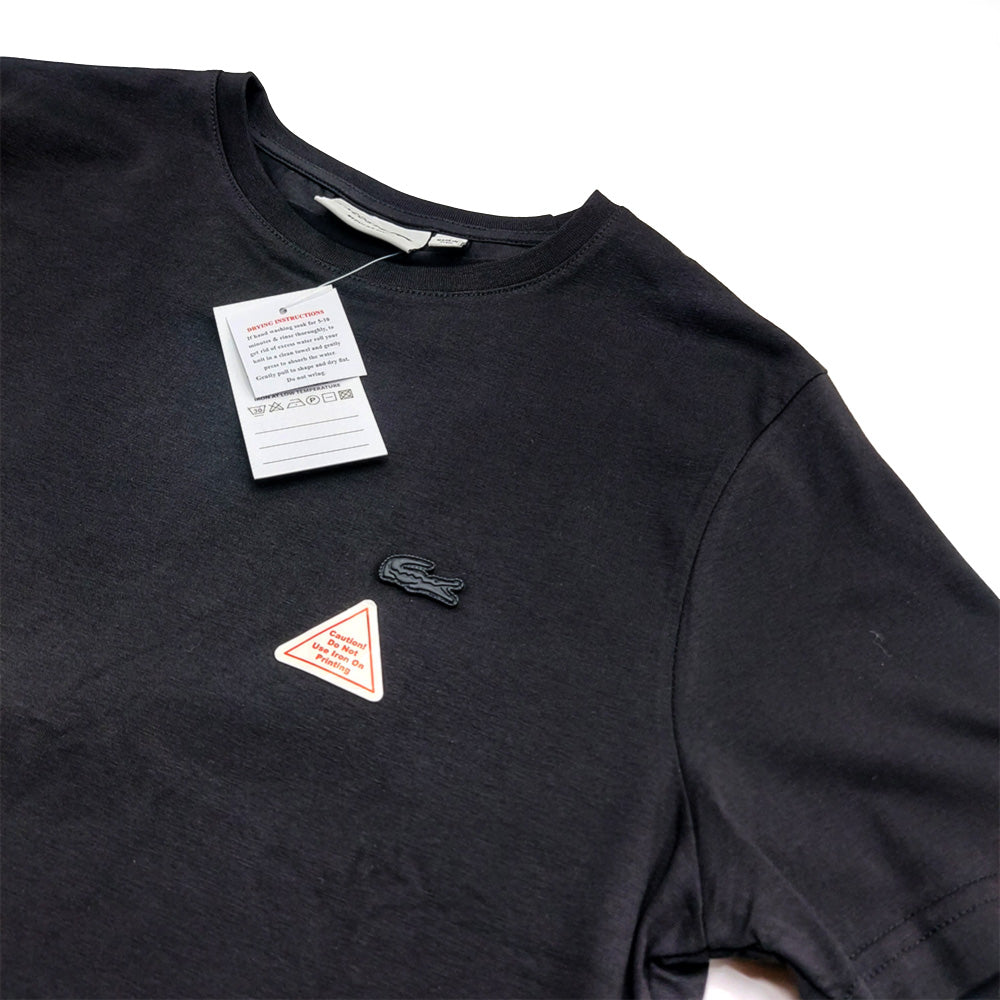 LAC Classic Plain Regular Fit Short Sleeve T-Shirt - Black Noir