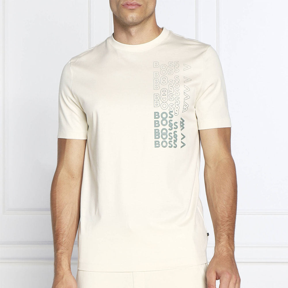 BOSS Regular-fit T-shirt in cotton mercerisiert