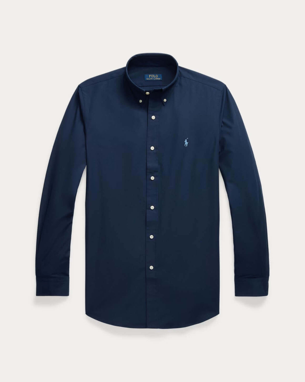 POLO RL BUTTON DOWN REGULAR FIT COTTON SHIRT-NAVY