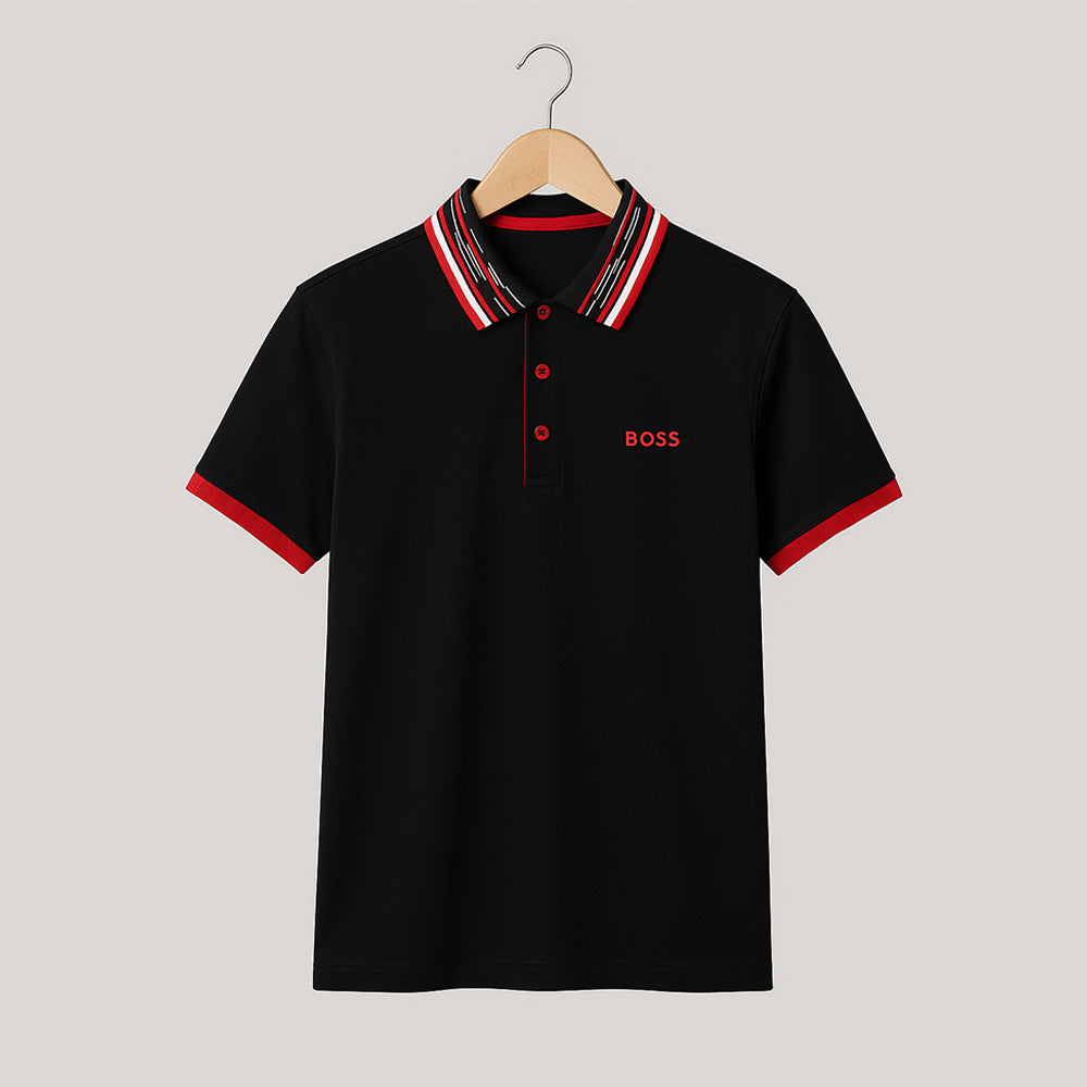 HG BOSS CONTRAST COLOR POLO