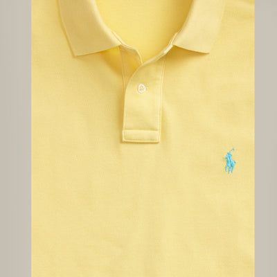 POLO RL Custom Slim Fit Mesh Polo Shirt-yellow