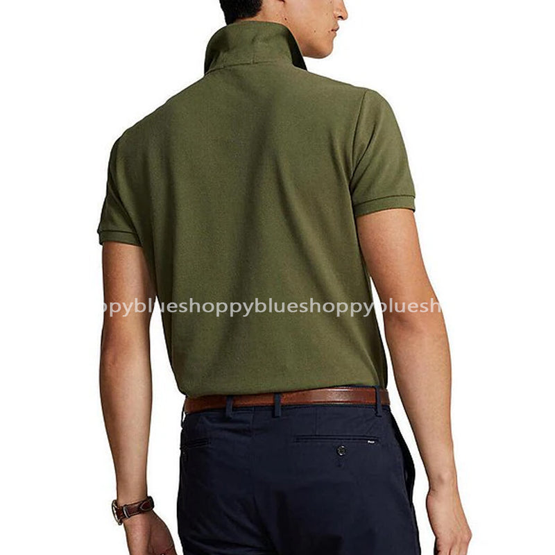 POLO RL SMALL PONY POLO SHIRT-OLIVE