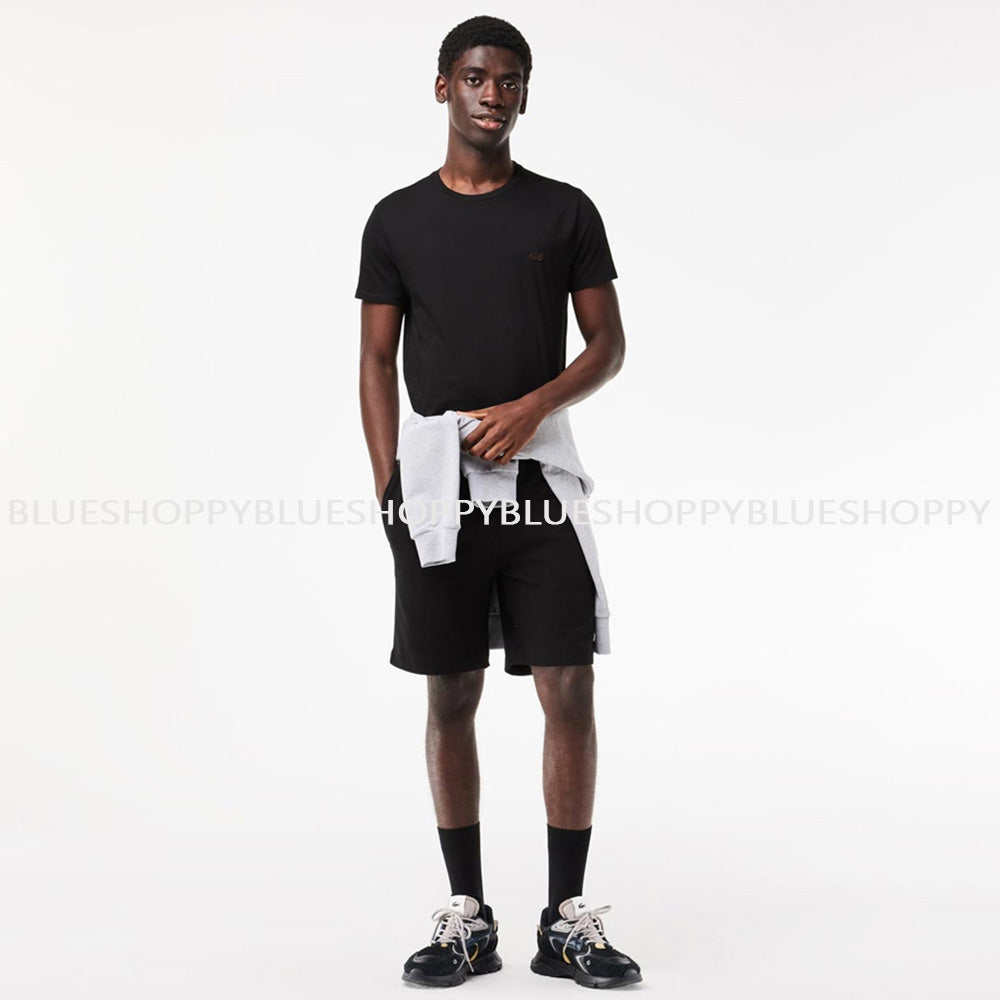 LAC Classic Plain Regular Fit Short Sleeve T-Shirt - Black Noir