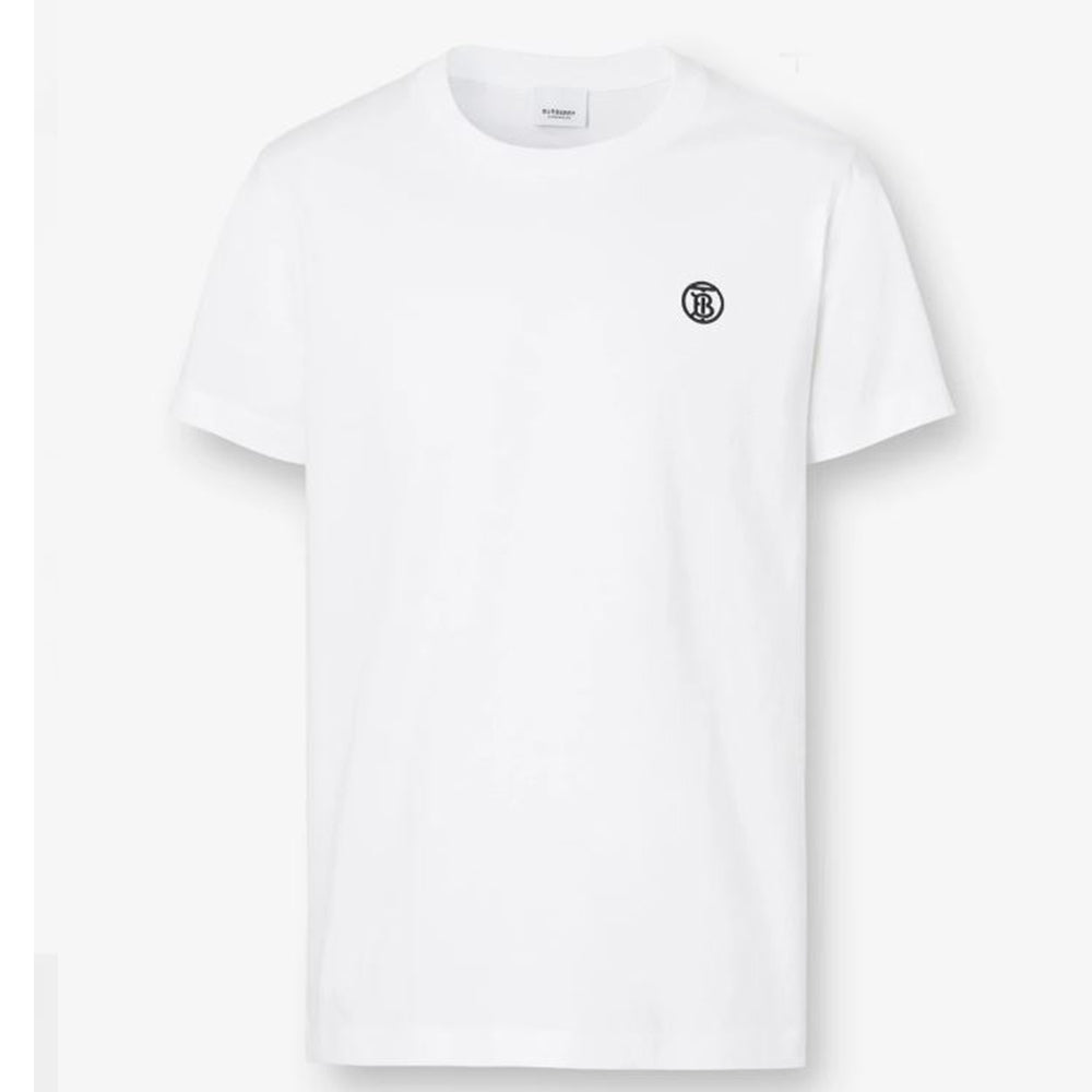 BURBURY CHEST LOGO TEE-WHITE