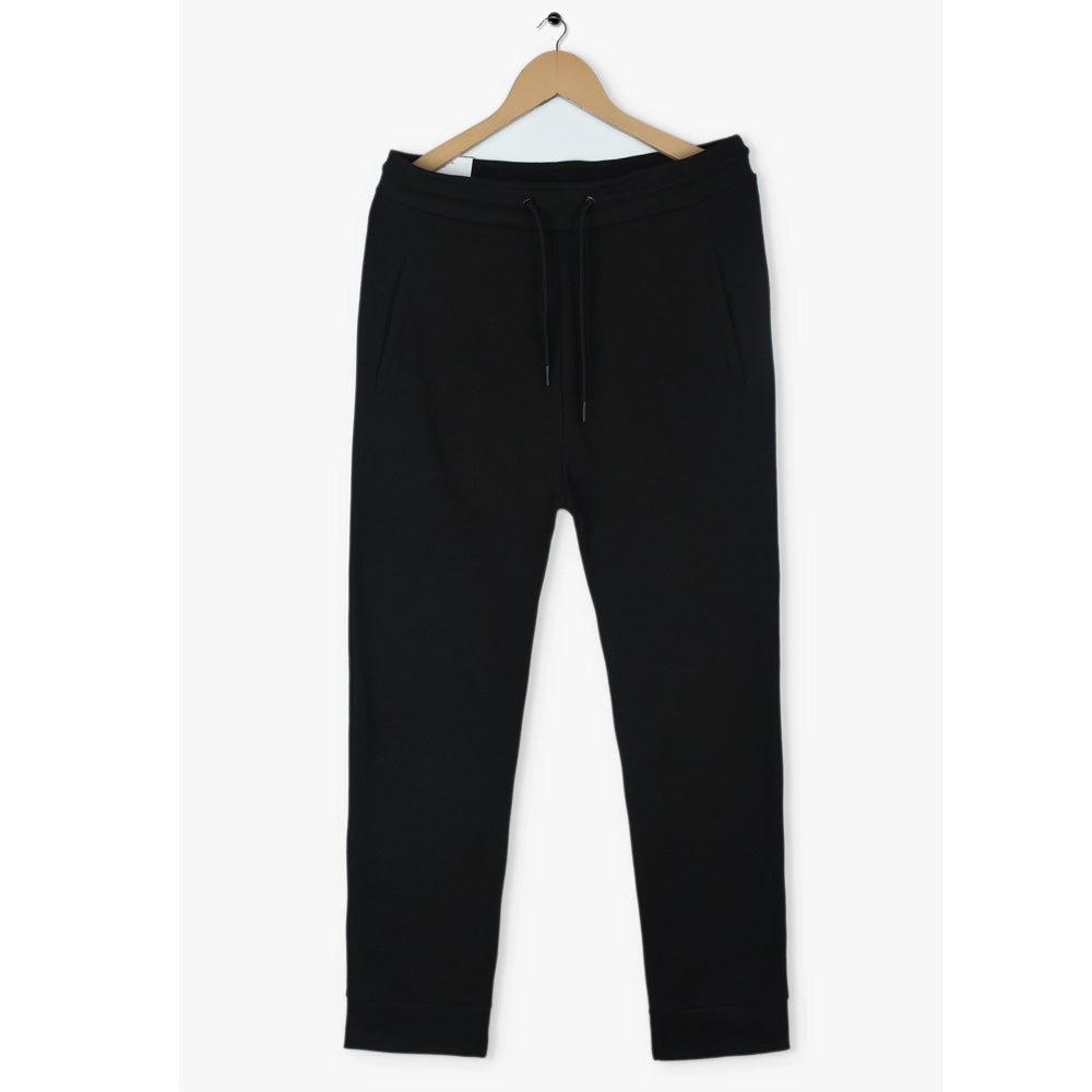 ZR INTERLOCK COTTON JOGGER PANTS-BLACK