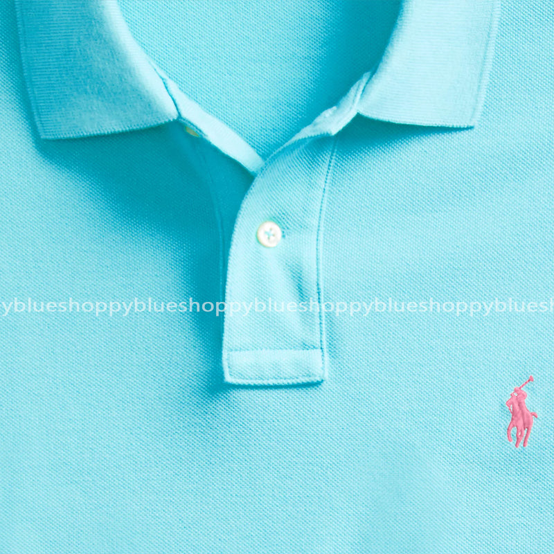 POLO RL SMALL PONY POLO SHIRT-sky blue