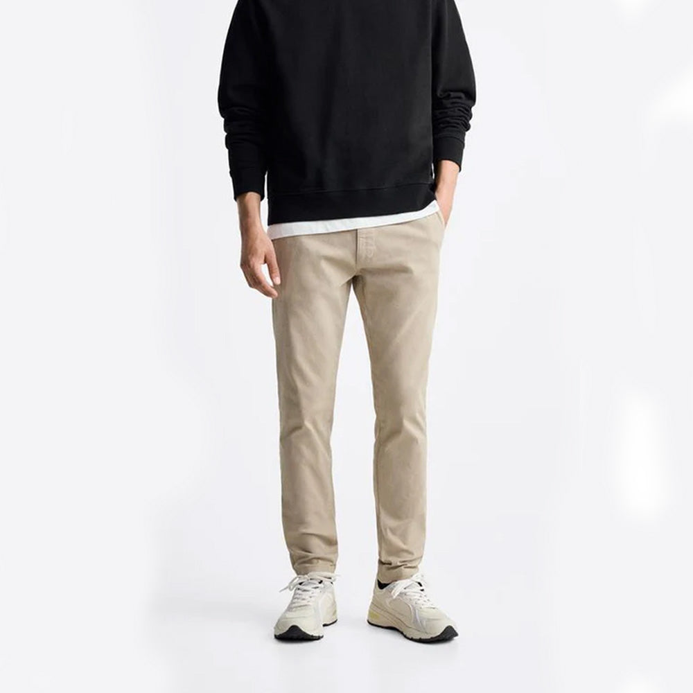 ZR COTTON CHINO PANTS TAN