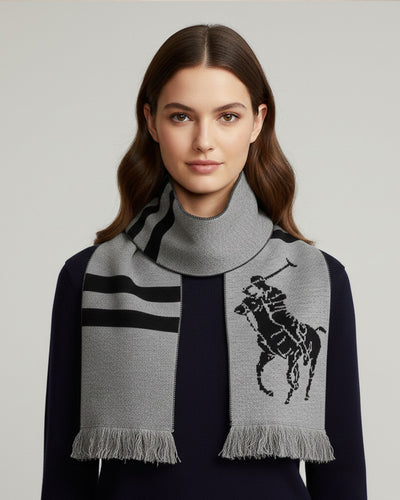RL BLENDED WOOL  large pony scarf
