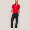 TH  SMALL FLAG SIGNATURE POLO SHIRT-RED