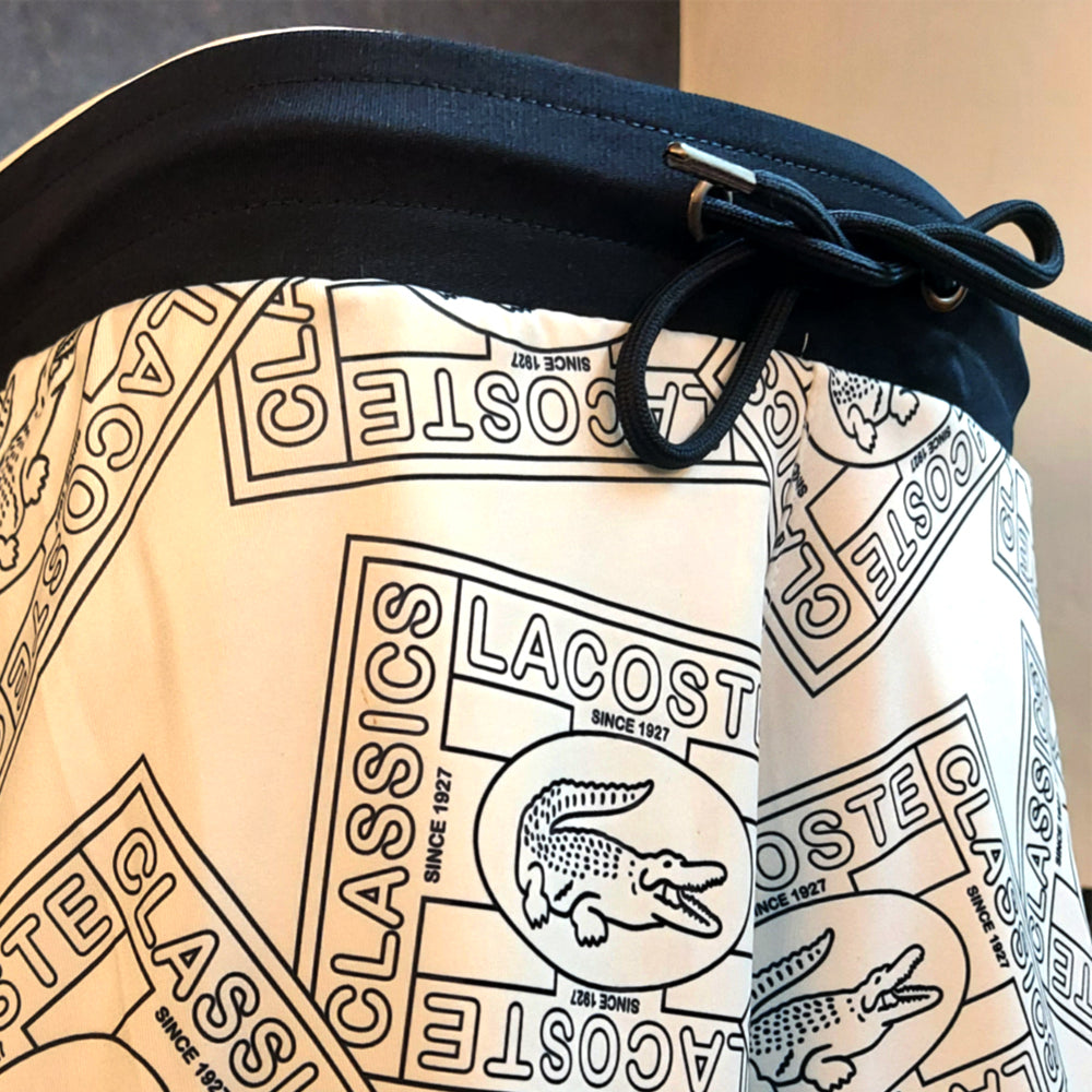 LACST PREMIUM QUALITY PRINTED BLACK  SHORTS