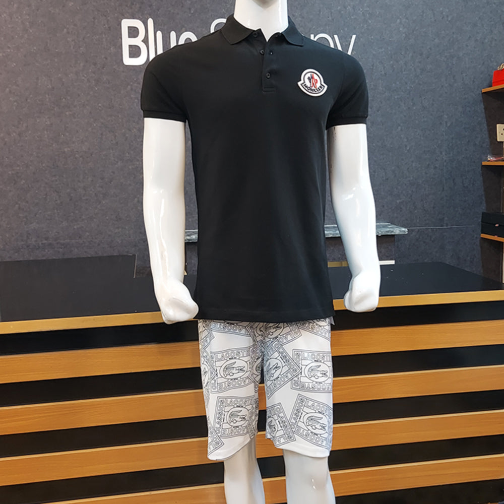 LACST PREMIUM QUALITY PRINTED BLACK  SHORTS