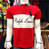 RL COLOR BLOCK PRINTED POLO