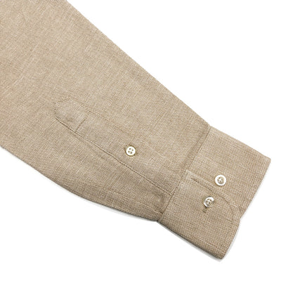 POLO RL OXFORD BUTTON DOWN SLIM FIT SHIRT-BEIGE