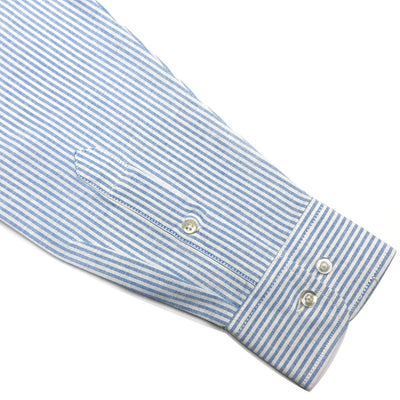 POLO RL FLEX STRIPTED BUTTON DOWN SLIM FIT SHIRT-SKY BLUE