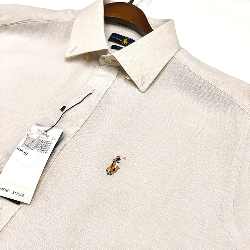 POLO RL OXFORD BUTTON DOWN SHIRT-CERAM