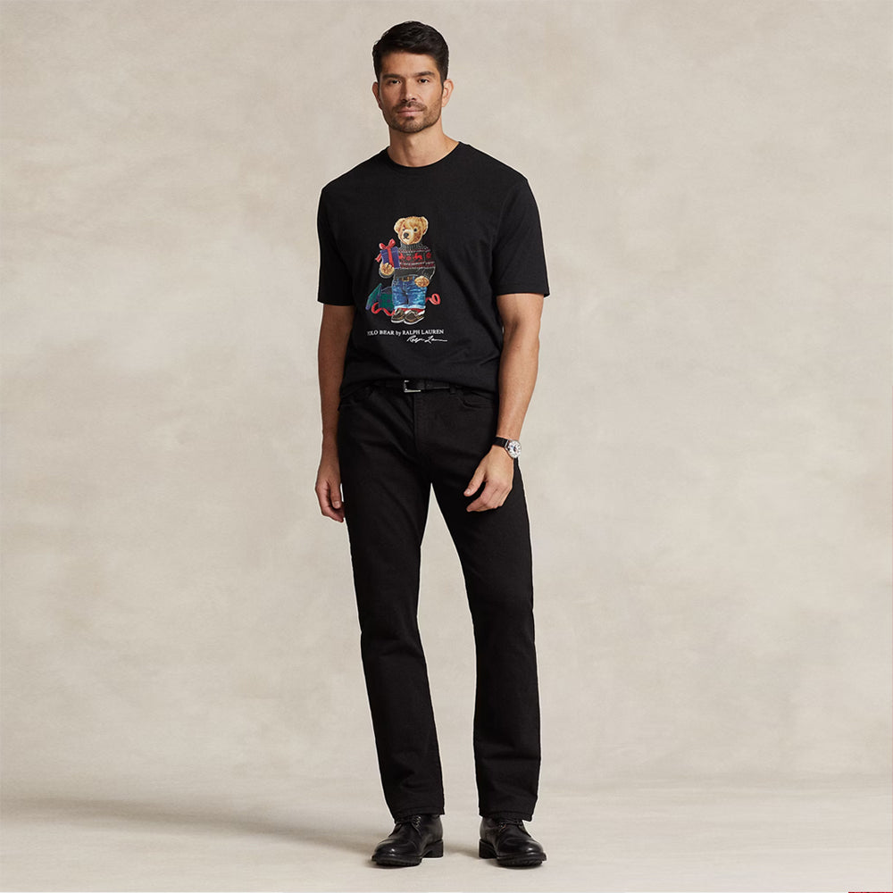 RL - Polo Bear Cotton Jersey T-Shirt- black