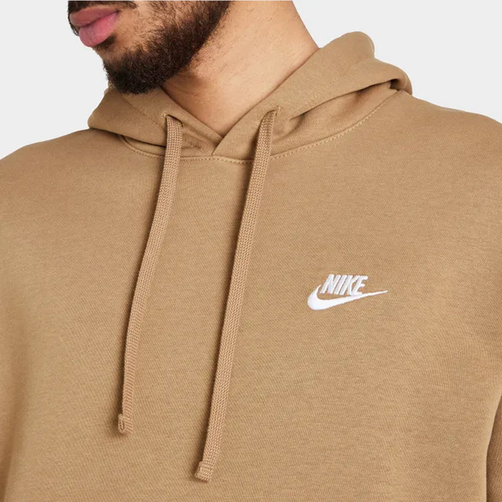 Ni Club fleece hoodie in taupe