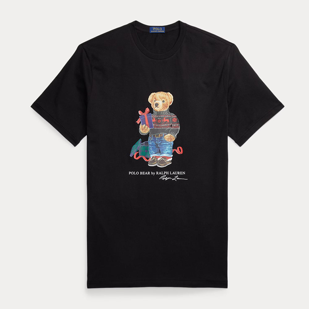 RL - Polo Bear Cotton Jersey T-Shirt- black