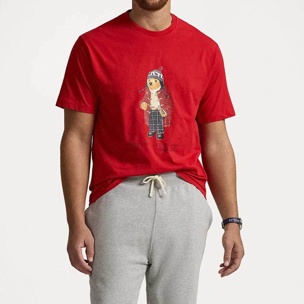RL - Polo Bear Cotton Jersey T-Shirt-red