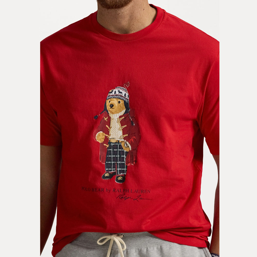 RL - Polo Bear Cotton Jersey T-Shirt-red