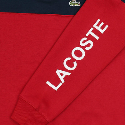 LC - Men 'RED & NAVY' PRINTED Fleece Sweatshirt