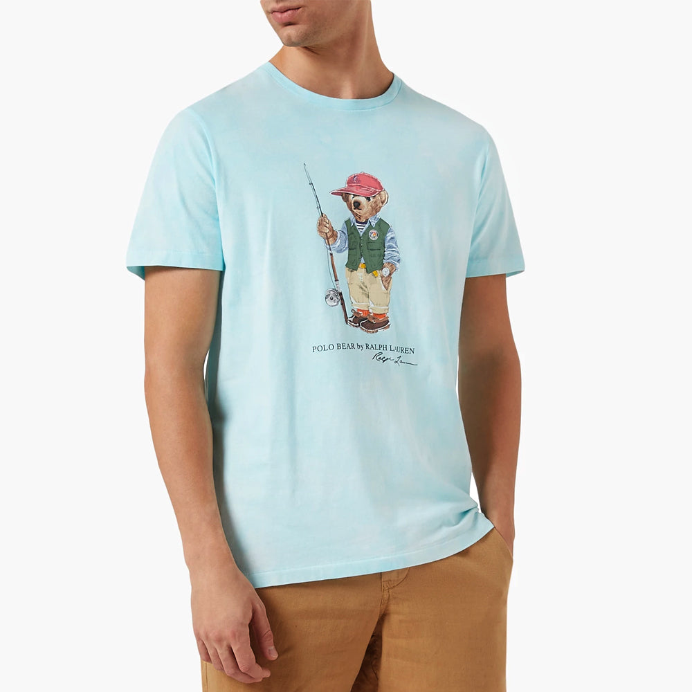 RL - Polo Bear Cotton Jersey T-Shirt-turquoise