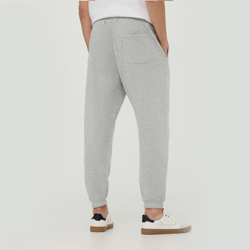 Jogger trousers with drawstring Light grey melange