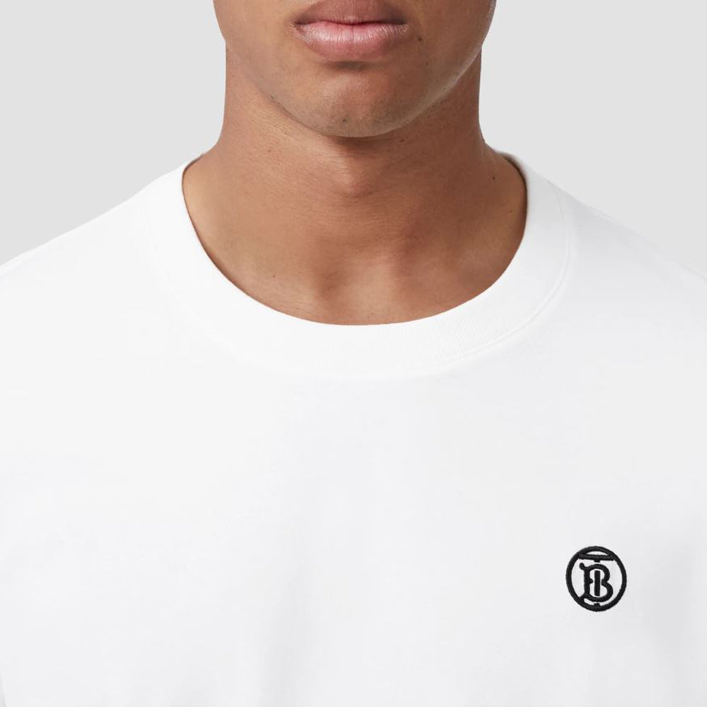 BURBURY CHEST LOGO TEE-WHITE