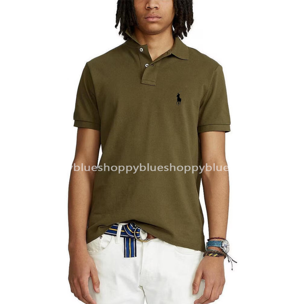 POLO RL SMALL PONY POLO SHIRT-OLIVE