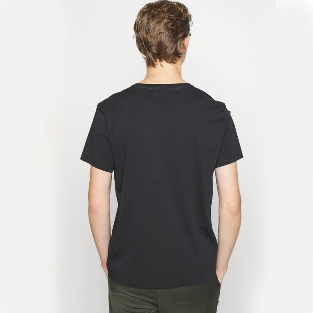 HKT BASIC EMBROIDERED LOGO T-SHIRT- BLACK