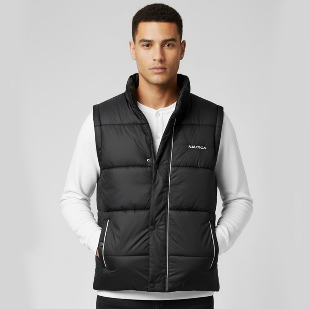 NA - Men 'BLACK' Premium Puffer Gilet