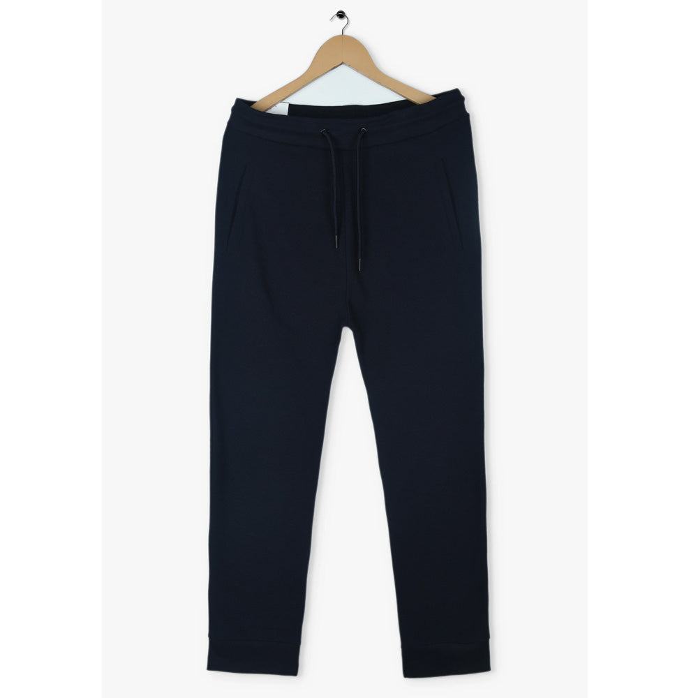 ZR INTERLOCK COTTON JOGGER PANTS-NAVY