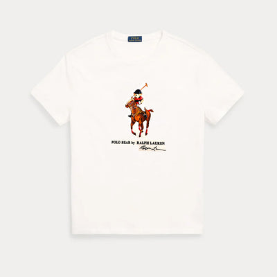 RL - Polo Bear Cotton Jersey T-Shirt-white