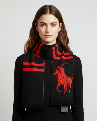 RL BLENDED WOOL  large pony scarf