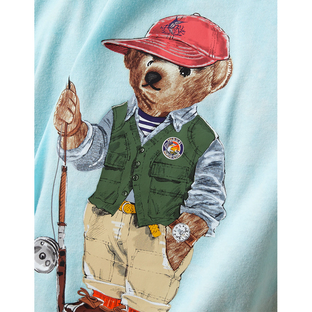 RL - Polo Bear Cotton Jersey T-Shirt-turquoise