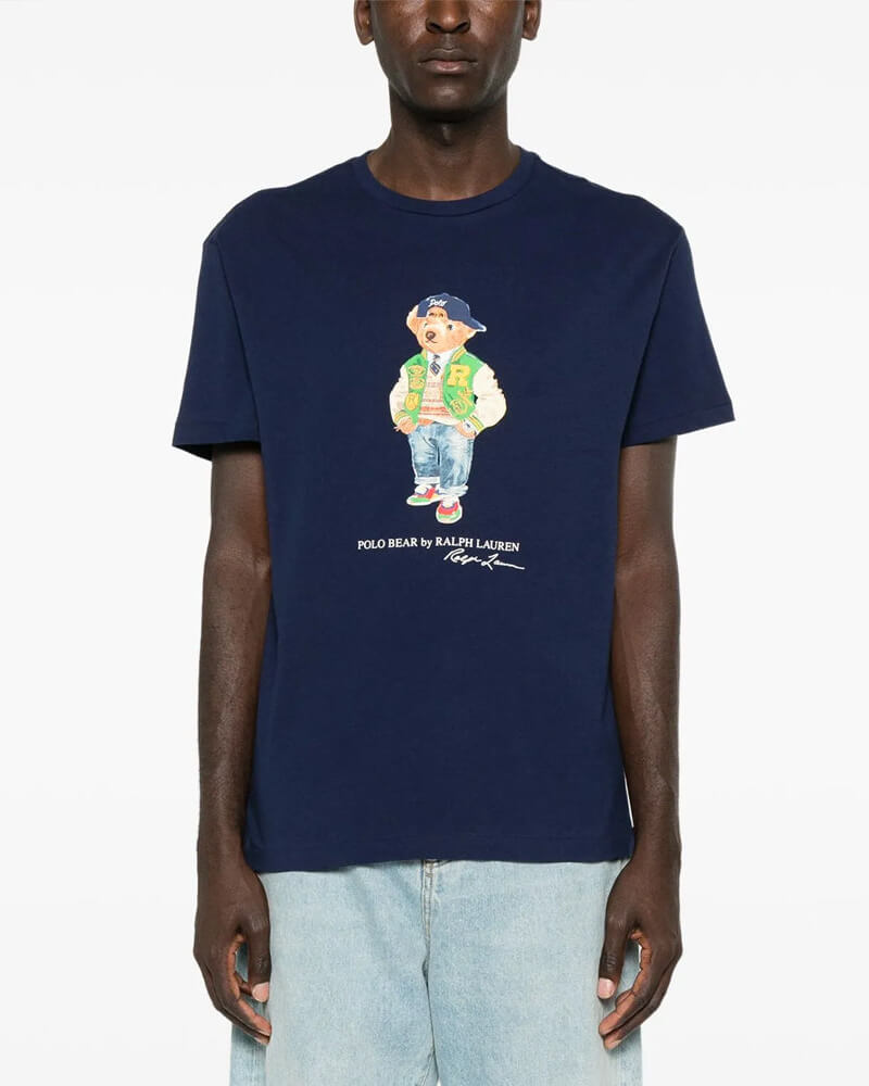 RL - Polo Bear Cotton Jersey T-Shirt-navy