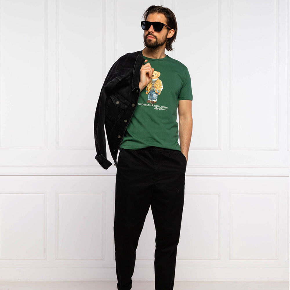 RL - Polo Bear Cotton Jersey T-Shirt-green